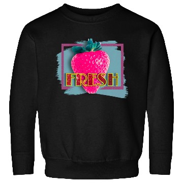Discover Vibrant Strawberry with Fresh Neon Sign Sweatshirts