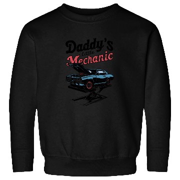 Discover Retro Mechanic Car Illustration Sweatshirts