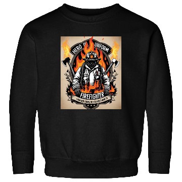 Discover Firefighter Sweatshirts Run Into Fires Hero in Uniform