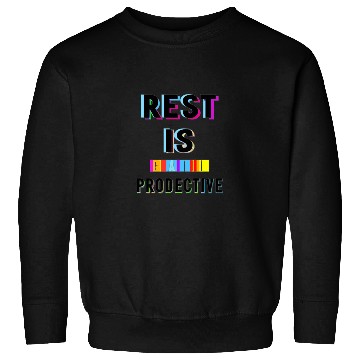 Discover Rest is Creative and Colorful Typography Sweatshirts