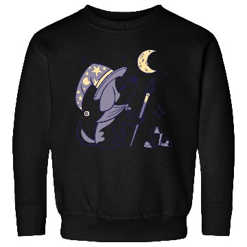 Discover Mystical Moon Wizard Illustration Sweatshirts