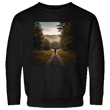 Discover Serene Autumn Path Sweatshirts