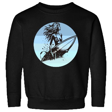 Discover Surfing Queen Motivational Design Sweatshirts