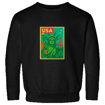 Discover Iconic Statue of Liberty Urban Artwork  Sweatshirts
