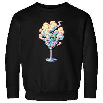 Discover Vaporwave Martini Cocktail Dreams Sweatshirts