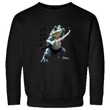 Discover Kawaii Frog Warrior Art Design Sweatshirts
