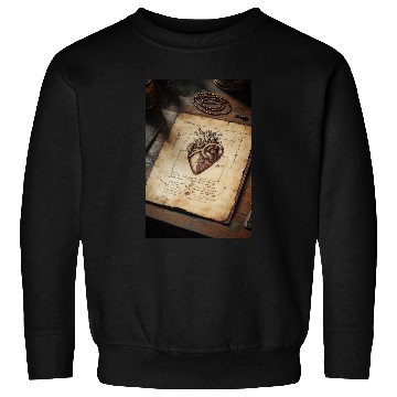 Discover Anatomy of the Heart Sketch Sweatshirts