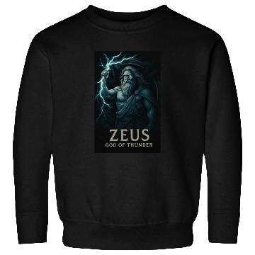 Discover Zeus God of Thunder Mythology Design Sweatshirts