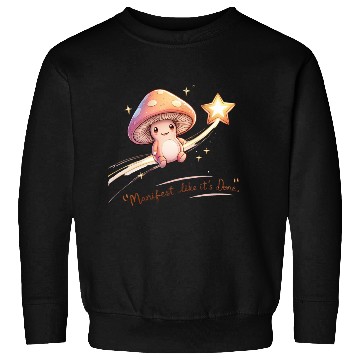 Discover Whimsical Mushroom Star Dreamer Design Sweatshirts