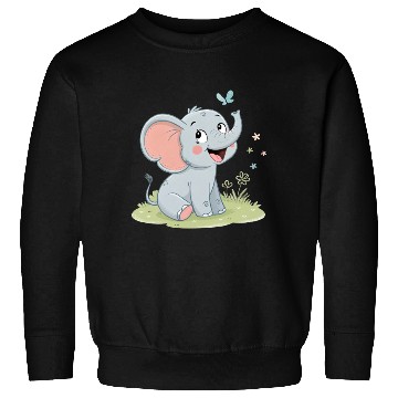Discover Cute Elephant with Butterfly Wings Sweatshirts