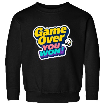 Discover Game Over You Won Motivational Sticker Sweatshirts