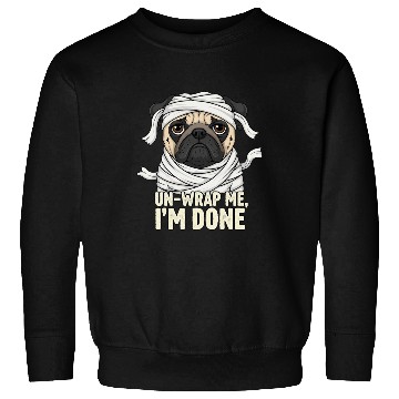 Discover Funny Mummy Dog Illustration Sweatshirts