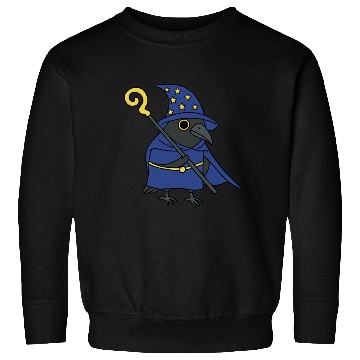 Discover Mystical Wizard Raven Illustration Sweatshirts