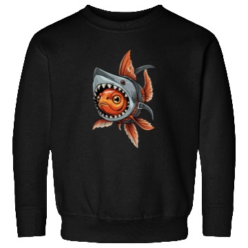 Discover Fierce Fish Shark Hybrid Art Sweatshirts