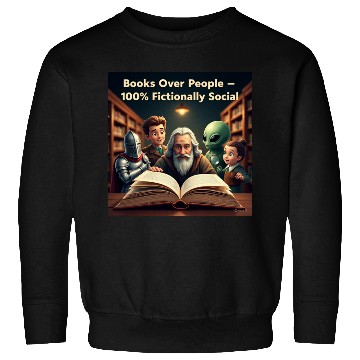 Discover Fictional Alien and Wizard Book Lovers Sweatshirts