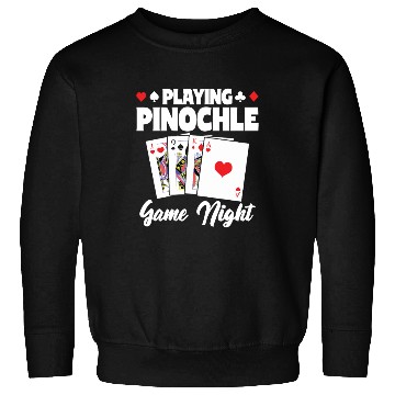 Discover Playing Pinochle Game Night Penuchle Team Sweatshirts