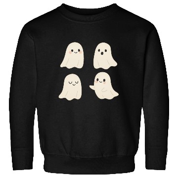 Discover Adorable Friendly Ghost Illustrations Sweatshirts