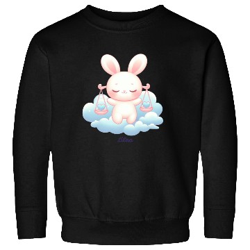 Discover Sweet Bunny Libra Illustration Sweatshirts