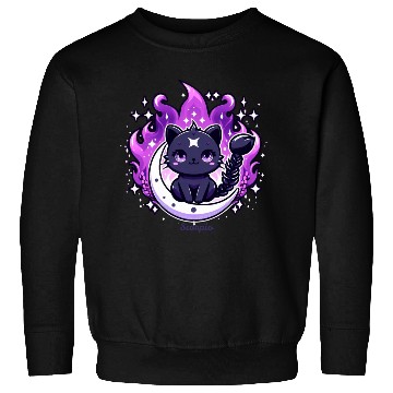 Discover Enchanted Night Sky Scorpio Cat Design Sweatshirts
