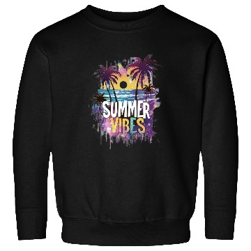 Discover Tropical Sunset Summer Vibes Design Sweatshirts
