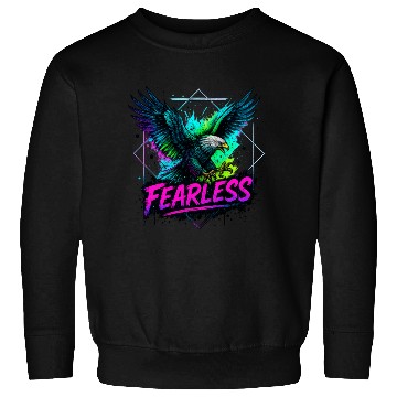 Discover Fearless Eagle Neon Design Sweatshirts