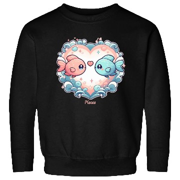 Discover Celestial Pisces Love Heart Illustration Sweatshirts