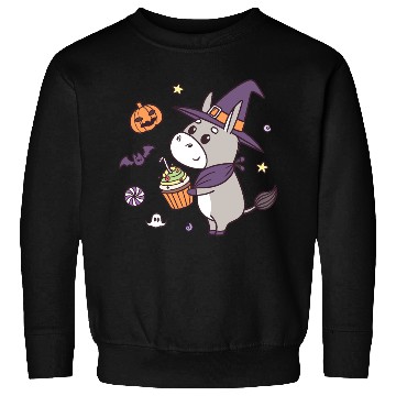 Discover Whimsical Halloween Witch Pony Design Sweatshirts