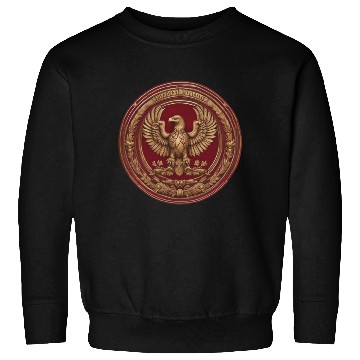 Discover Golden Roman Eagle Emblem – Ancient Po Sweatshirts