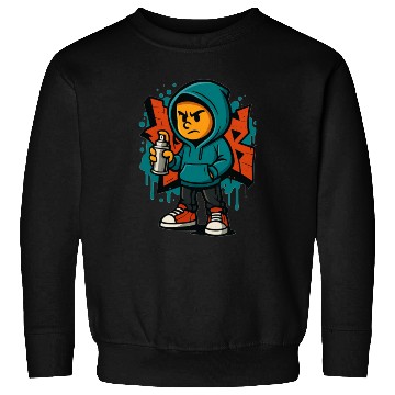 Discover Urban Graffiti Spray Kid Design Sweatshirts