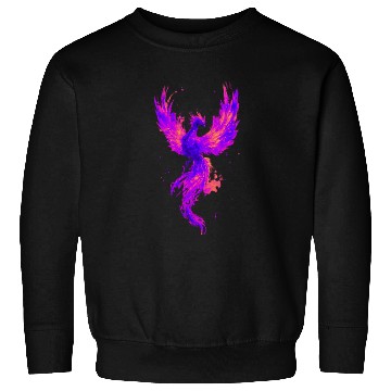 Discover Vibrant Phoenix Illustration for Apparel Sweatshirts