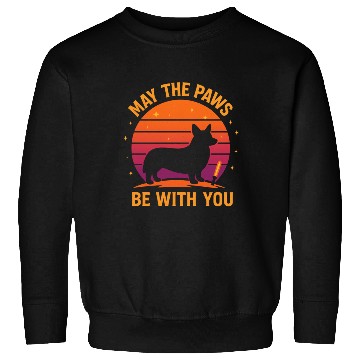 Discover May the Paws Be With You Retro Corgi Sweatshirts