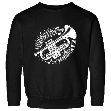 Discover Trumpet Meets Musical Note Loud, Wild, Beautiful Sweatshirts