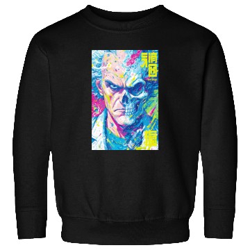 Discover Half Human Half Skull Pop Art Sweatshirts