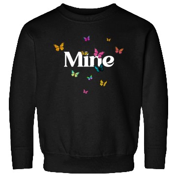 Discover MINE - beautiful girl name with cute butterflies Sweatshirts
