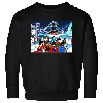 Discover Mythical Samurai Wolf Theater Sweatshirts