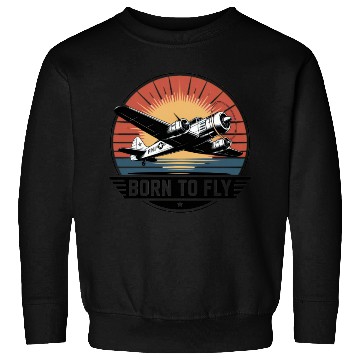 Discover Vintage Dive Bomber Flight Illustration Sweatshirts