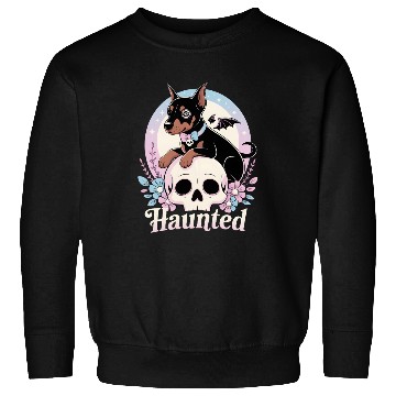 Discover Haunted Doberman Puppy – Spooky Cute Gothic Dog Sweatshirts