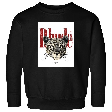 Discover Leopard Face with Bold Red Text Sweatshirts
