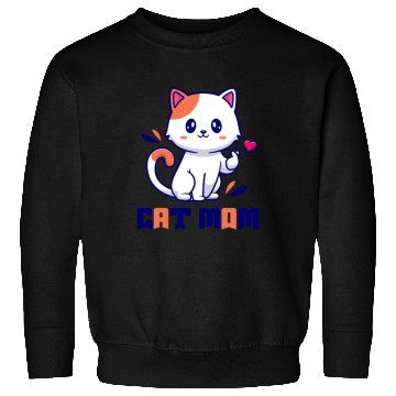 Discover Cute Cat Mom Design Sweatshirts