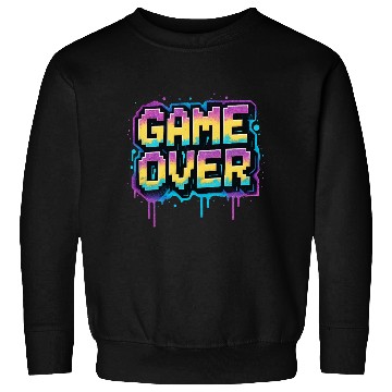 Discover Pixelated Game Over Graffiti Design Sweatshirts
