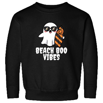Discover BEACH BOO VIBES - GHOST HALLOWEEN Sweatshirts