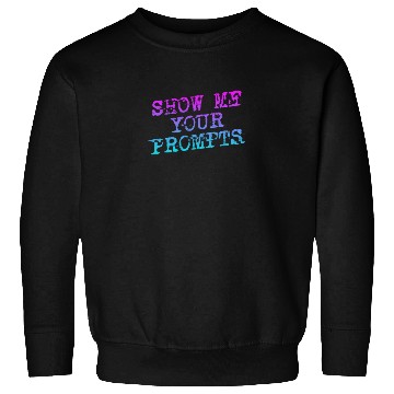 Discover Show Me Your Prompts AI Sweatshirts