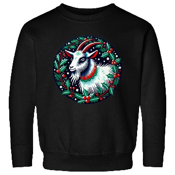 Discover Festive Yule Goat Nordic Holiday Design Sweatshirts