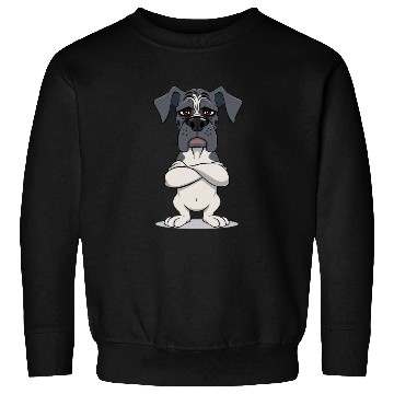 Discover Grumpy great dane cartoon animal illustration Sweatshirts
