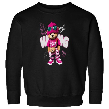 Discover Trendy Teddy Bear Streetwear Design Sweatshirts