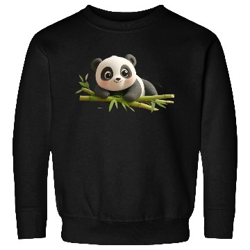 Discover Charming Panda Cub with Bamboo Sweatshirts