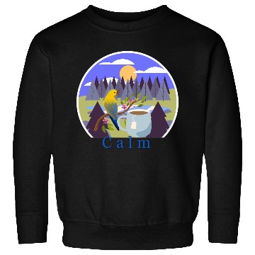 Discover Calm Nature-Inspired Sweatshirts - Relaxing Bird
