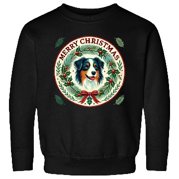 Discover Merry Christmas Australian Shepherd Sweatshirts