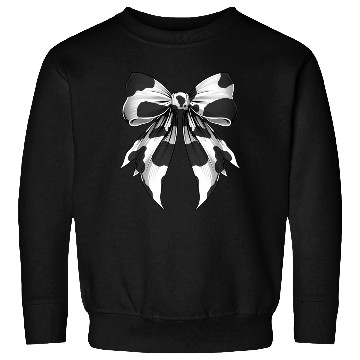Discover Coquette Bow Cow Pattern Cow Farmer Cow Farming Sweatshirts