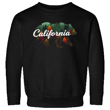 Discover California Bear Forest Scene Sweatshirts